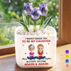 Custom Glass Everlasting Tulips - Personalized Birthday Gifts For Daughter - I’d Choose You In Every Lifetime