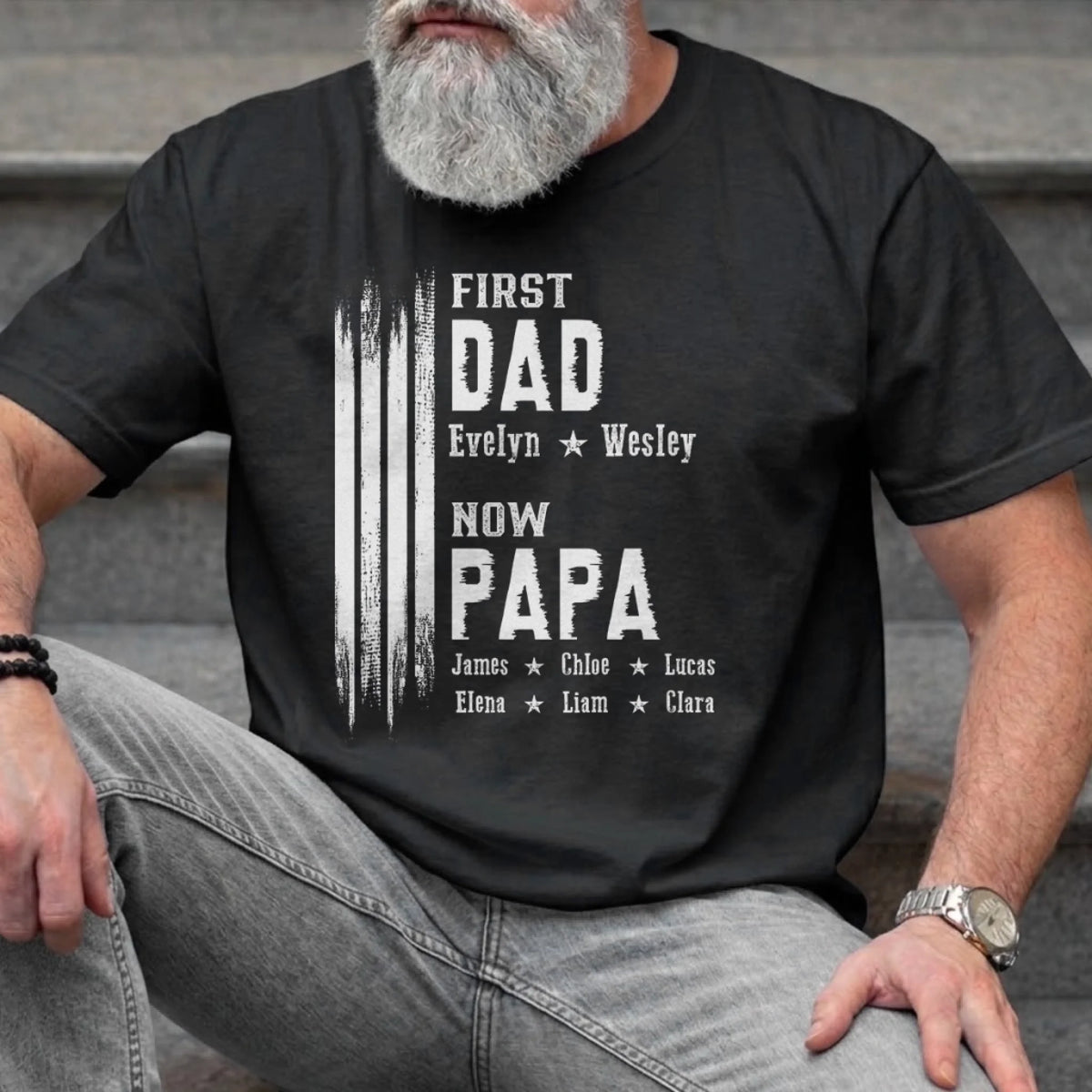 Custom Unisex T-shirt, Premium T-shirt, Hoodie - Personalized Father's Day Birthday Gifts For Dad, Grandpa - From Dad To Grandpa, Still The Best