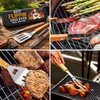 Custom BBQ Tool Set With Storage Bag - Personalized Father's Day Birthday Gifts For Dad, Grandpa - Dad’s Kitchen, Best In Town