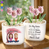 Custom Glass Everlasting Tulips - Personalized Best Friend Birthday Gifts For Women, Besties, Sisters, BFF - My First Friend, My Forever Friend