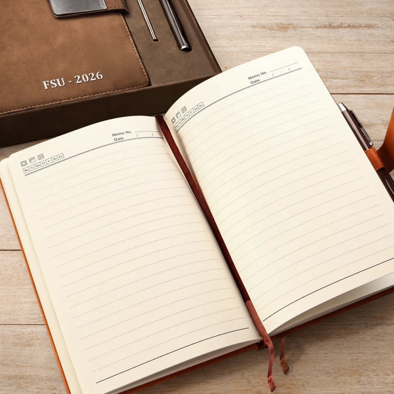 Custom PU Leather Notebook - Personalized Graduation Gifts For Him, Her - Success Starts With A Dream