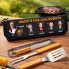 Custom Photo BBQ Tool Set With Storage Bag - Personalized Father's Day Birthday Gifts For Dad, Grandpa - Dad’s Time To Relax