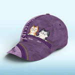 Excited To Be Taken Everywhere With You - Cat Personalized Custom Hat, All Over Print Classic Cap - Gift For Cat Lovers, Pet Owners
