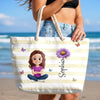 Custom Beach Bag - Personalized Summer Vacation And Travel Gifts For Best Friends, Family - Vitamin Sea Therapy