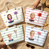 Custom Beach Bag - Personalized Summer Vacation And Travel Gifts For Best Friends, Family - Vitamin Sea Therapy