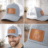 Custom Leather Patch Hat - Personalized Father's Day Birthday Gifts For Dad, Grandpa - Grandpa Knows Best Always