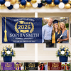 Custom Photo Polyester Outdoor Banner - Personalized Graduation Gifts For Him, Her - Next Stop, Greatness