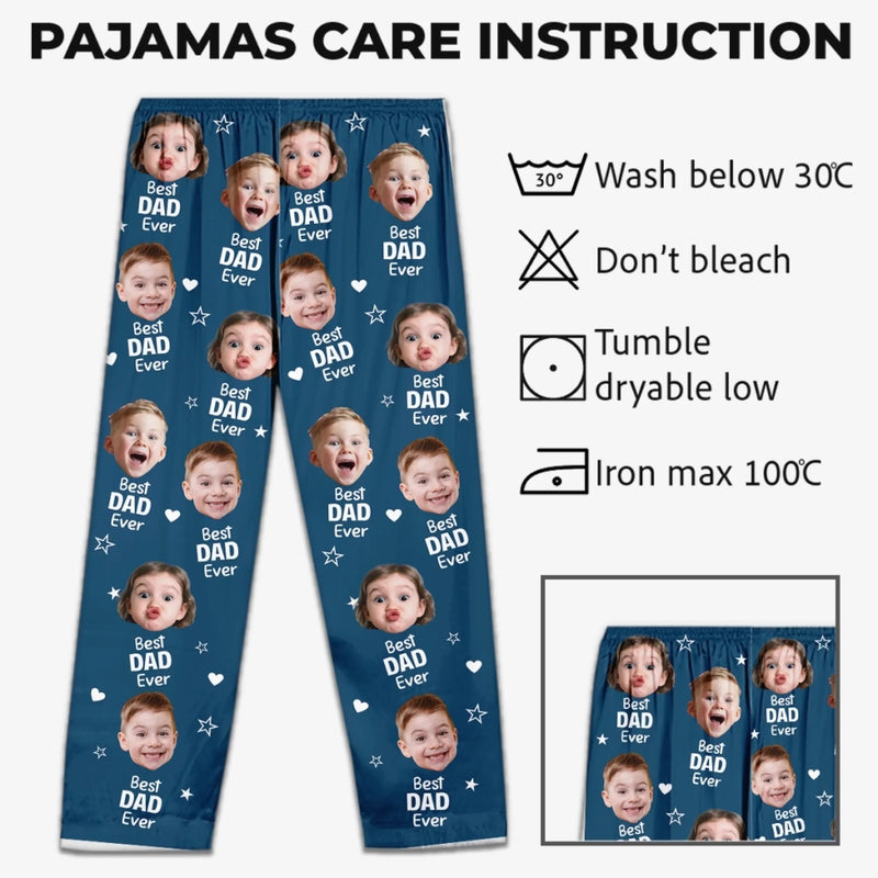 Custom Photo Pajama Pants - Personalized Mother's Day, Father's Day Gifts For Mom, Grandma, Dad, Grandpa - Family Love Never Sleeps Ever