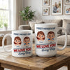 Custom 3D Inflated Effect Printed Mug - Personalized Mother's Day Gifts For Mom, Grandma - Hugs, Love, Repeat