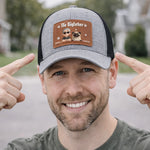 Custom Leather Patch Hat - Personalized Father's Day Birthday Gifts For Dog Lovers, Dog Dad And Mom - Dog Dad Mode On