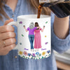 Custom Mug - Personalized Mother's Day Birthday Gifts For Mom, Daughter - Thanks For Being Our Mom