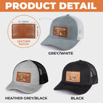 Custom Leather Patch Hat - Personalized Father's Day Birthday Gifts For Dog Lovers, Dog Dad And Mom - Dog Dad Off Duty
