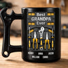 Custom Coffee Mug With Wrench Handle - Personalized Father's Day Birthday Gifts For Dad, Grandpa - Grandpa The Repair Guy