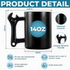 Custom Coffee Mug With Wrench Handle - Personalized Father's Day Birthday Gifts For Dad, Grandpa - Tool Time With Dad