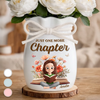 Custom Flower Vase With Ribbon - Personalized  Bookish Gifts For Book Lovers, Bookworms, Readers -  Collecting Stories, Not Things