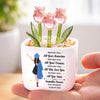 Custom Glass Everlasting Tulips - Personalized Graduation Gifts For Her - Dreams In Front, Love All Around