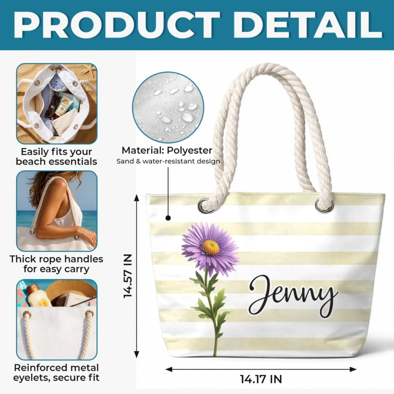 Custom Beach Bag - Personalized Summer Vacation And Travel Gifts For Best Friends, Family - Beach Days, Best Days