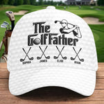 Custom Hat, All Over Print Classic Cap - Personalized Birthday Golf Gifts For Dad, Grandpa - Best Dad By Par