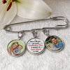Custom Lapel Pin With Photo Charms - Personalized Graduation Gifts For Him, Her - Holding This Moment Together