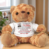 Custom Photo Teddy Bear Plush - Personalized Graduation, Memorial Sympathy Gift For Family Members, Siblings, Brothers, Sisters - A Gentle Hug From Heaven