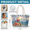 Custom Beach Bag - Personalized Summer Vacation And Travel Gifts For Best Friends, Family, Cruise Lovers - Let’s Cruise Into Good Times