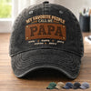 Custom Vintage Washed Denim Baseball Cap - Personalized Father's Day Birthday Gifts For Dad, Grandpa - Cheers To The Man Who Does It All