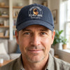 Master Of The Meow & Woof Crew - Dog & Cat Personalized Custom Vintage Washed Denim Baseball Cap - Father's Day, Mother's Day, Gift For Mom, Dad, Pet Owners, Pet Lovers