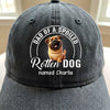 Master Of The Meow & Woof Crew - Dog & Cat Personalized Custom Vintage Washed Denim Baseball Cap - Father's Day, Mother's Day, Gift For Mom, Dad, Pet Owners, Pet Lovers