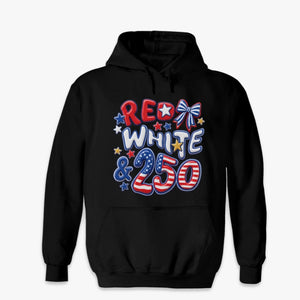 Unisex T-shirt, Premium T-shirt, Hoodie - America 250th Anniversary Gifts For Men And Women – Red White Blue Glitter Style