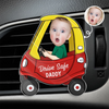 Custom Photo Acrylic Car Vent Clip - Personalized Father's Day Gifts For Dad, Grandpa - Love Rides With You