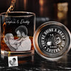 Custom Photo Whiskey Glass With Bottom And Side Engraving - Personalized Father's Day Gifts For New Dad, Grandpa, Wine, Bourbon, Whiskey Lovers - You Are Doing A Great Job