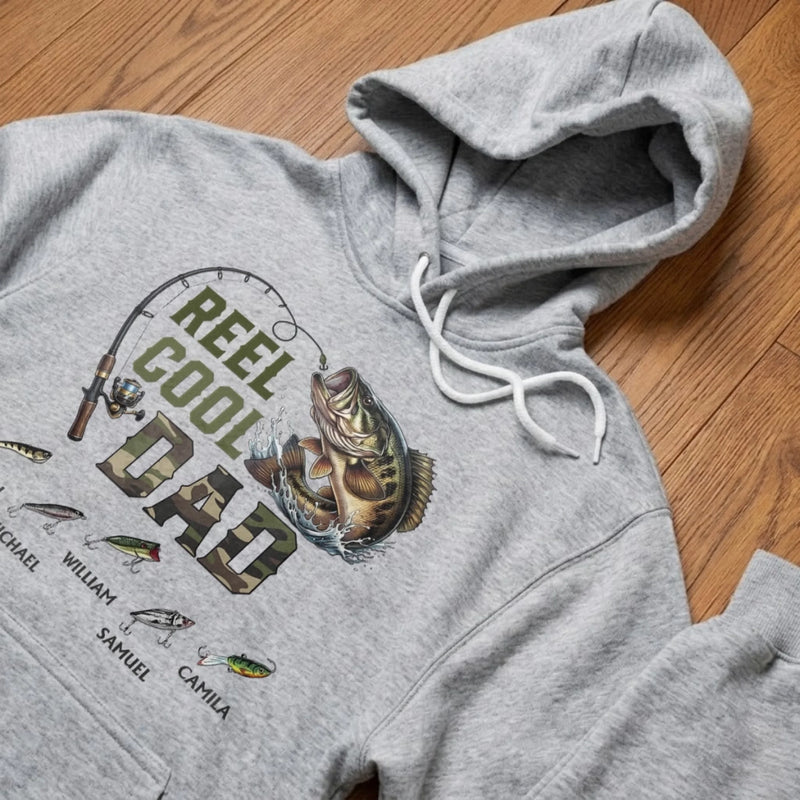 Custom Unisex T-shirt, Premium T-shirt, Hoodie - Personalized Father's Day Fishing Gifts For Fisherman, Dad, Grandpa - Dad’s Kind Of Therapy