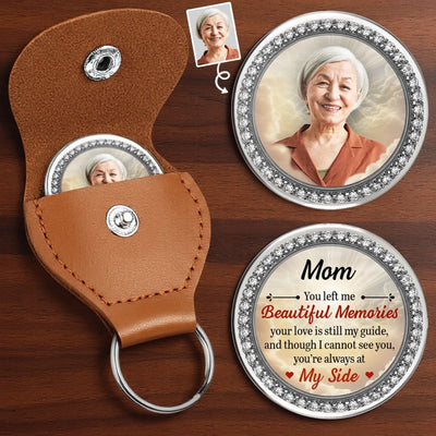 Custom Photo Pocket Hug - Personalized Memorial Sympathy Gifts For Loss Of Mom, Dad - Forever Close, Always Missed