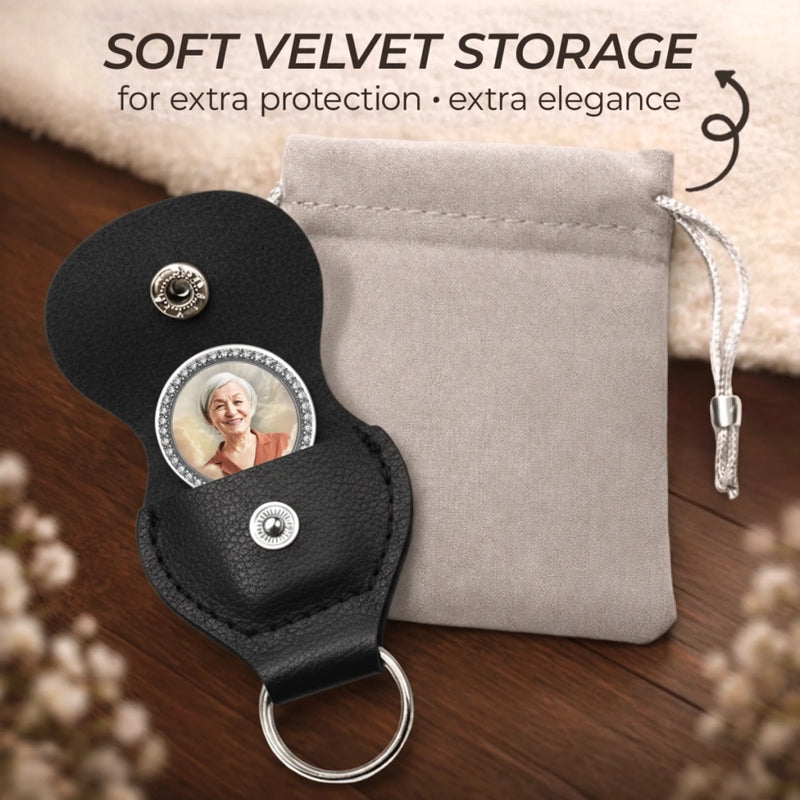 Custom Photo Pocket Hug - Personalized Memorial Sympathy Gifts For Loss Of Mom, Dad - Forever Close, Always Missed