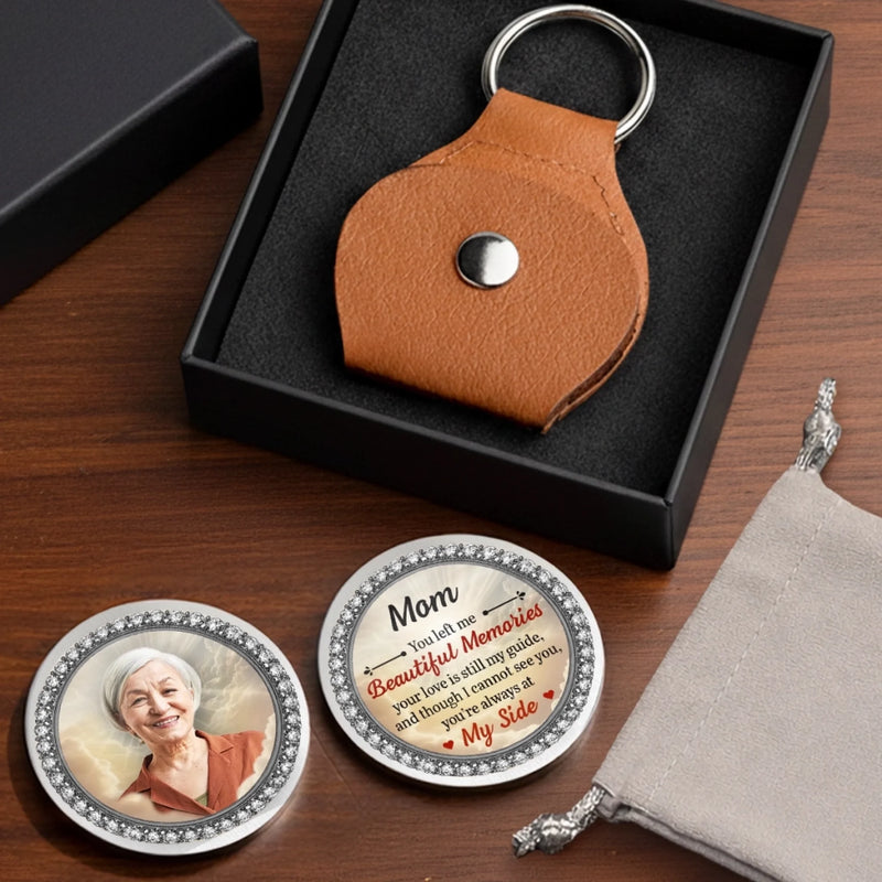 Custom Photo Pocket Hug - Personalized Memorial Sympathy Gifts For Loss Of Mom, Dad - Forever Close, Always Missed