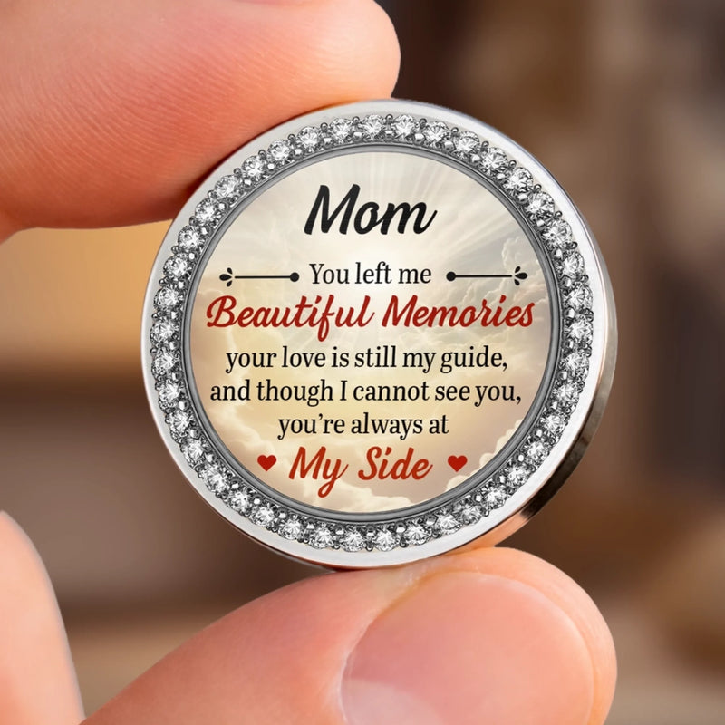Custom Photo Pocket Hug - Personalized Memorial Sympathy Gifts For Loss Of Mom, Dad - Forever Close, Always Missed