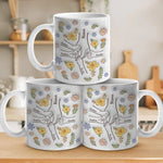 Custom Name Floral Mom Gifts for Mother - Personalized Mugs