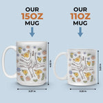 Custom Name Floral Mom Gifts for Mother - Personalized Mugs