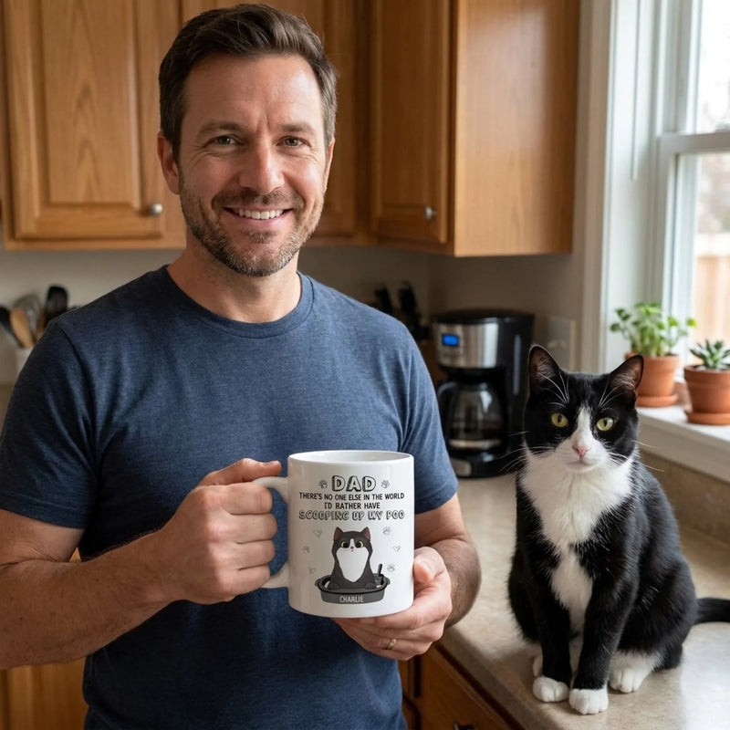 You Hold A Unique Place In My Heart - Cat Personalized Custom Mug - Father's Day, Gift For Pet Owners, Pet Lovers