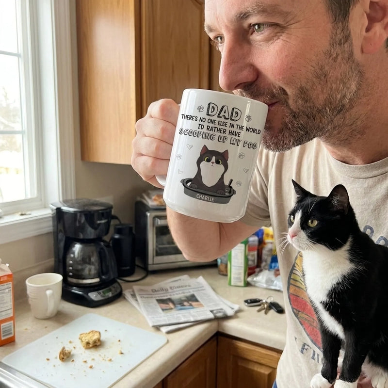 You Hold A Unique Place In My Heart - Cat Personalized Custom Mug - Father's Day, Gift For Pet Owners, Pet Lovers