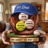 Custom 2-Layered Wooden Plaque - Personalized Father's Day Birthday Gifts For Dad, Grandpa - Built By Love Led By Dad
