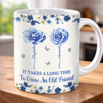 Custom Mug - Personalized Best Friend Birthday Gifts For Women, Besties, Sisters, BFF - Friendship In Full Bloom