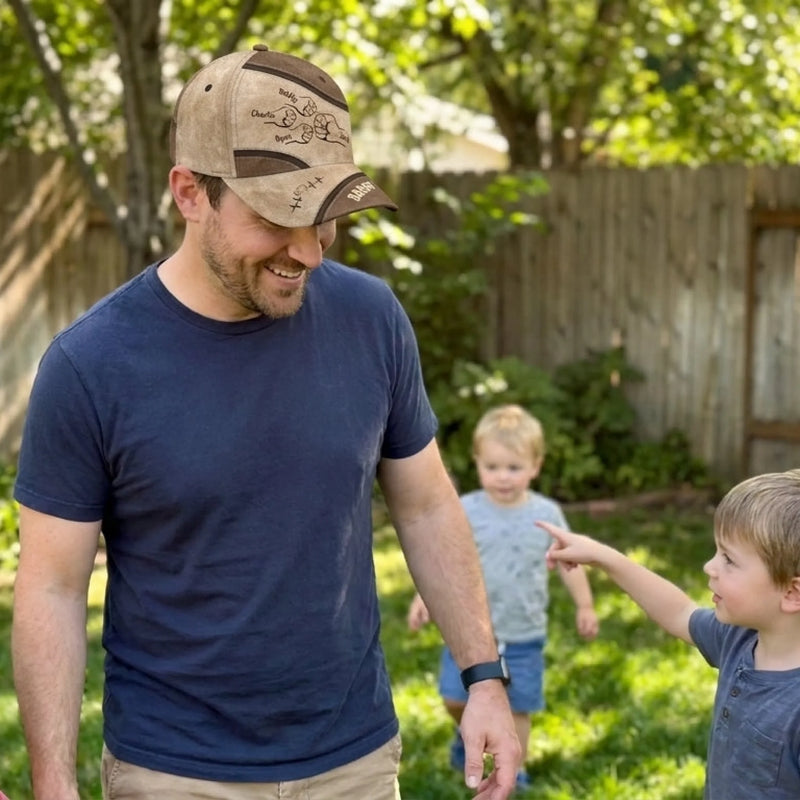 You Were My First Role Model, Daddy - Family Personalized Custom Hat, All Over Print Classic Cap - Father's Day, Gift For Dad, Grandpa
