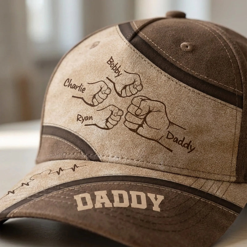 You Were My First Role Model, Daddy - Family Personalized Custom Hat, All Over Print Classic Cap - Father's Day, Gift For Dad, Grandpa