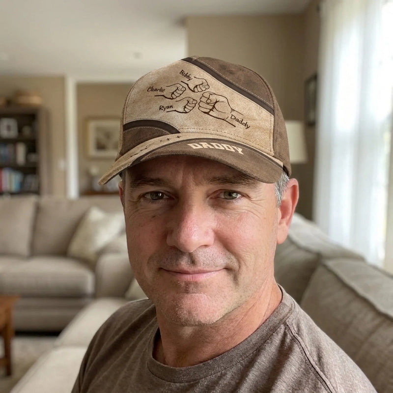 You Were My First Role Model, Daddy - Family Personalized Custom Hat, All Over Print Classic Cap - Father's Day, Gift For Dad, Grandpa