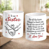 Custom 3D Inflated Effect Printed Mug - Personalized Best Friend Birthday Gifts For Women, Besties, Sisters, BFF - Sisters Forever, No Matter What