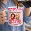 Custom 3D Inflated Effect Printed Mug - Personalized Best Friend Birthday Gifts For Women, Besties, Sisters, BFF - Chaos Made Us Sisters
