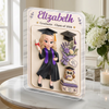 Custom Action Figure Acrylic Plaque - Personalized Graduation Gifts For Her - She Believed, She Achieved