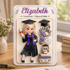 Custom Action Figure Acrylic Plaque - Personalized Graduation Gifts For Her - She Believed, She Achieved