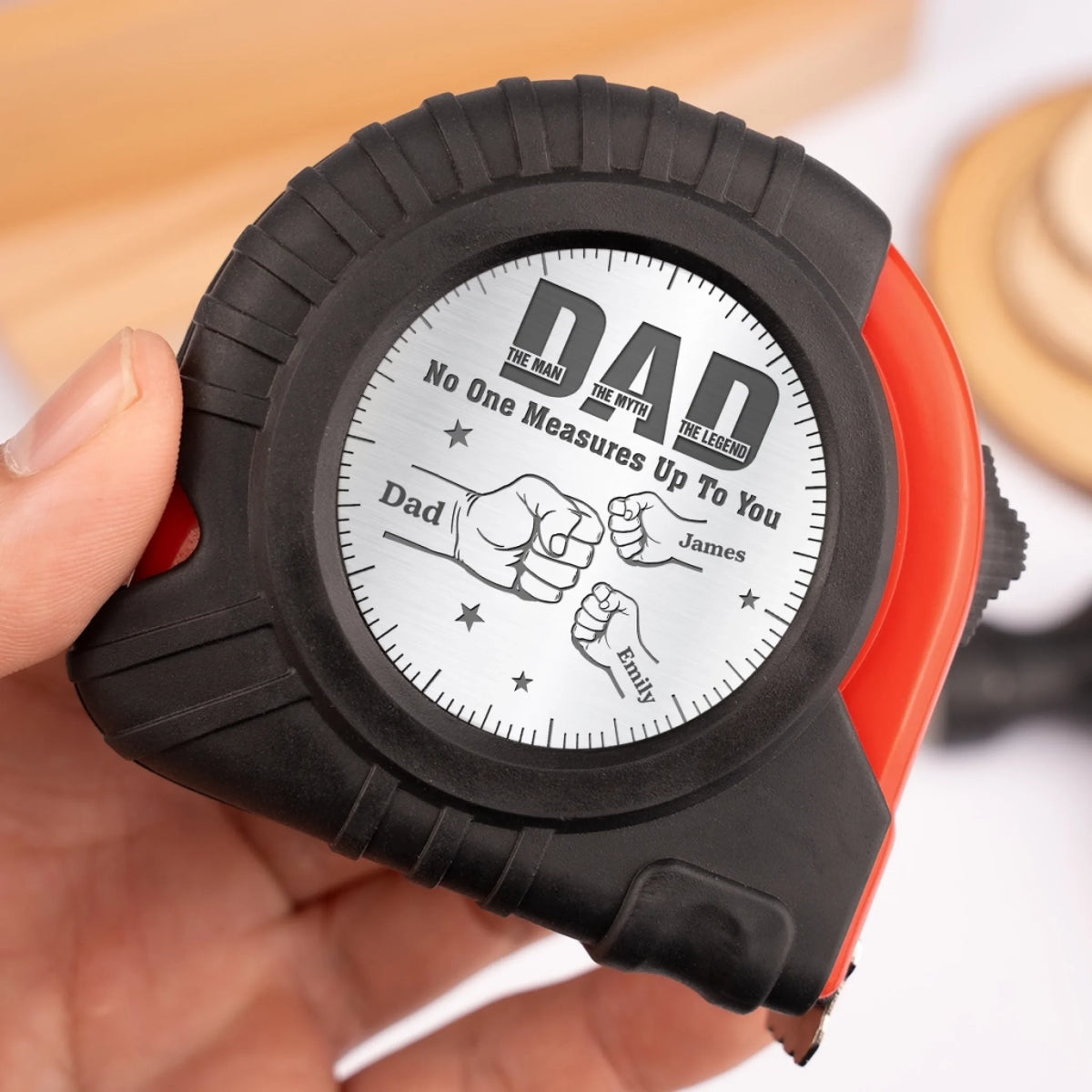 Custom Tape Measure - Personalized Father's Day Gifts For Dad, Grandpa - Dad Built It Better